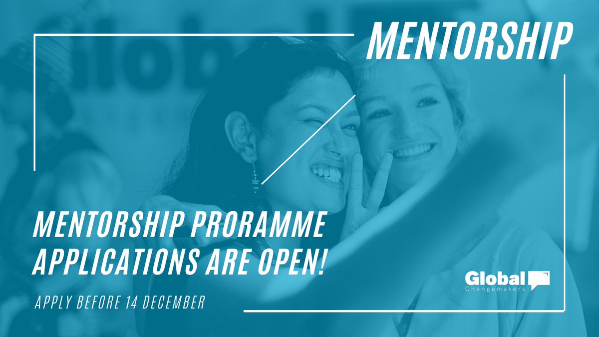 Applications are open!! 

We are excited to announce that we're accepting applications from 15-22 year olds for the next cycle of our #MentorshipProgramme. 

ALSO OFFERED COMPLETELY IN SPANISH! 

To learn more, go to bit.ly/gcmmentorship 

#WeAreGCM #GlobalChangemakers