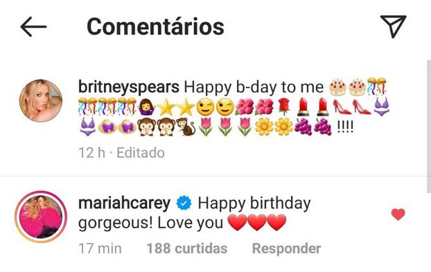 Mariah Carey wishes Britney Spears a happy birthday on Instagram  