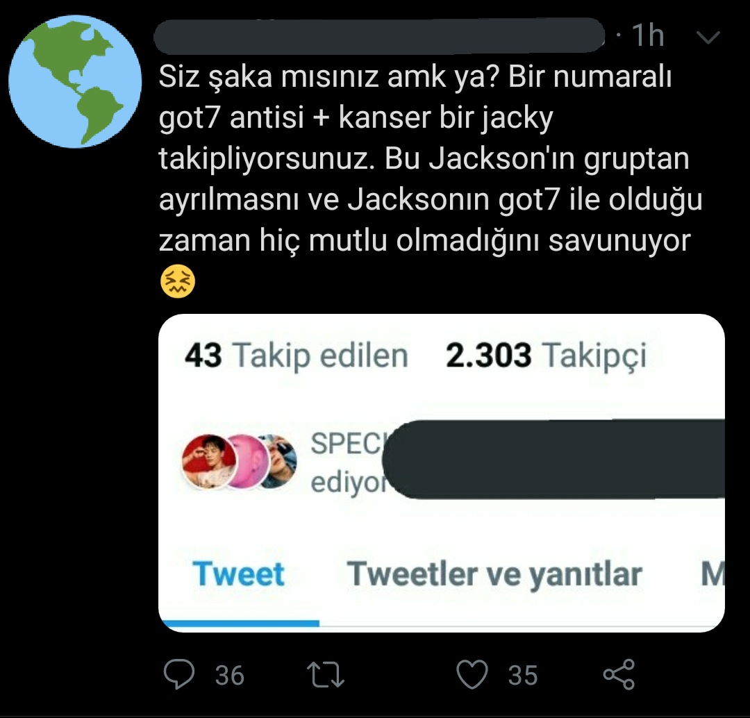 wangjiaertr's tweet photo. Elinde 0 kanıtla biri kafasından uydurduğu şeyleri yazıyor ve 36 kişi de ona sorgusuz sualsiz inanıyor. Bahsettikleri hesap kişisel hesabım, ve söylediğimi iddia ettiği hiçbir şeyi söylemedim. Asla gruptan ayrılmasını istediğimi veya g7 antisi olduğumu söylemedim. Çünkü değilim. https://t.co/aIA4QveJxs