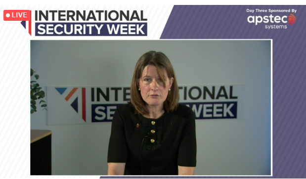 ISE_Expo's tweet photo. "Elicit communications and mobile phones are intrinsically linked," says Claudia Sturt, Executive Director of Security, Order and Counter Terrorism - @hmpps at #ISWeek2020 https://t.co/2IhpzQpm7B