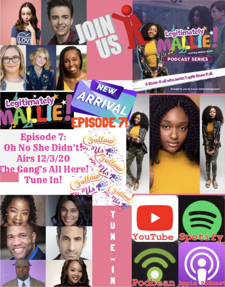 New Episode Alert 🚨Episode 7, Oh No She Didn’t, airs tomorrow at noon CST. 

In this episode we introduce a new character, Tiffany Johnson. She’s the new neighborhood/school nightmare and she instantly becomes Mallie’s and her friends’ # 1 enemy.

Tune In!
#legitimatelymallie