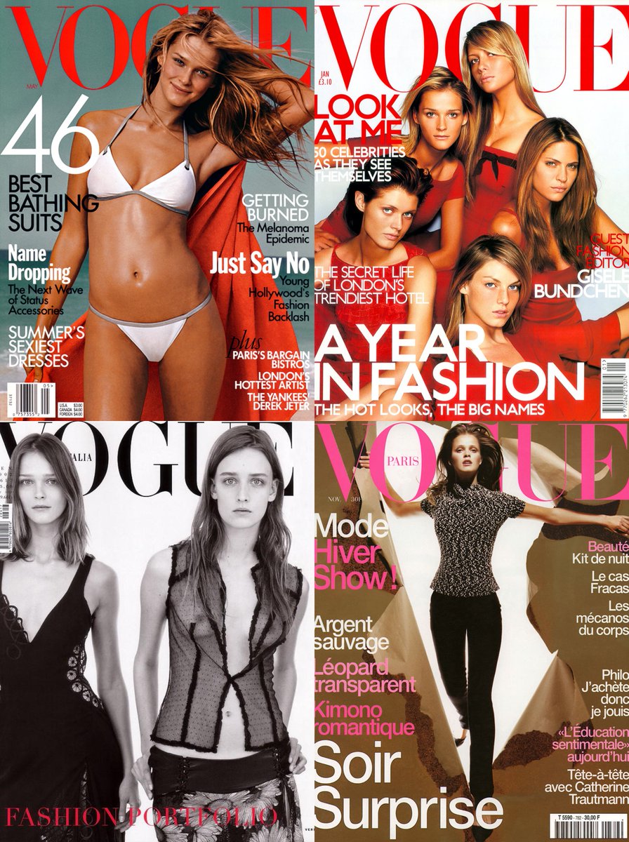 Carmen KassVogue US May 1999Vogue UK January 2001Vogue Italia January 2002Vogue Paris November 1997