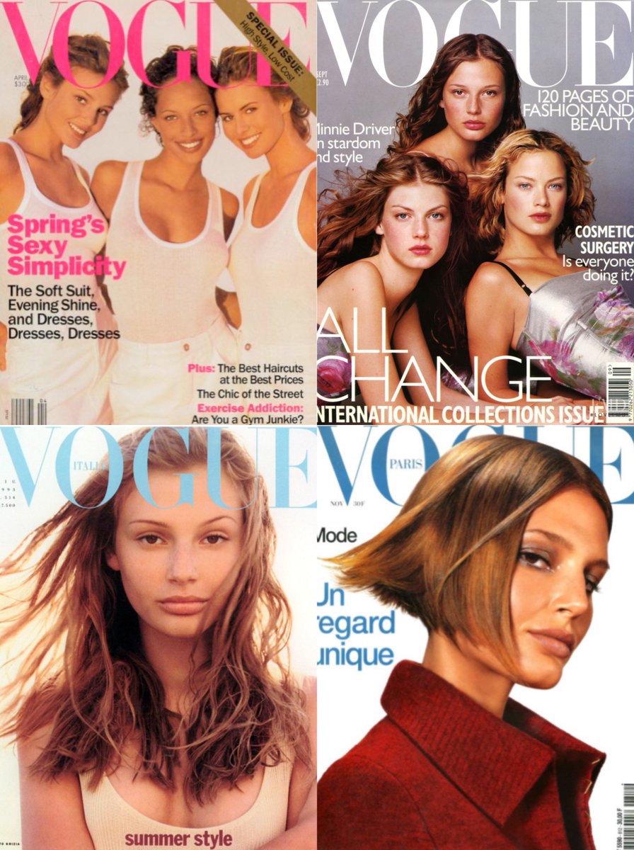 Bridget HallVogue US April 1994Vogue UK September 1998Vogue Italia June 1993Vogue Paris November 2000