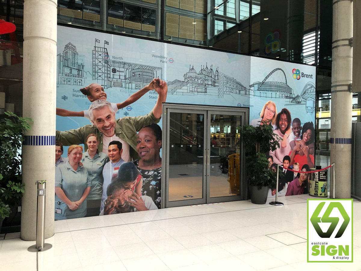 eastcotesigns's tweet photo. Vinyl window graphics installed for Brent Council at the entrance of Brent Civic Centre.

#Vinyl #VinylGraphics #WindowGraphics #LocalAuthorities #BrentCouncil https://t.co/CzBcpLByiL