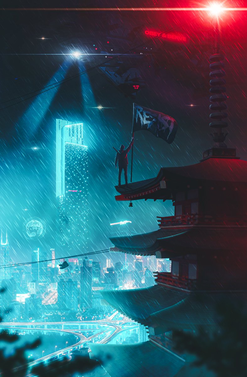 ItIsJustLu's tweet photo. The dark future will be here next week  #Cyberpunk2077
(All work my own) https://t.co/7SlVtDpyu3