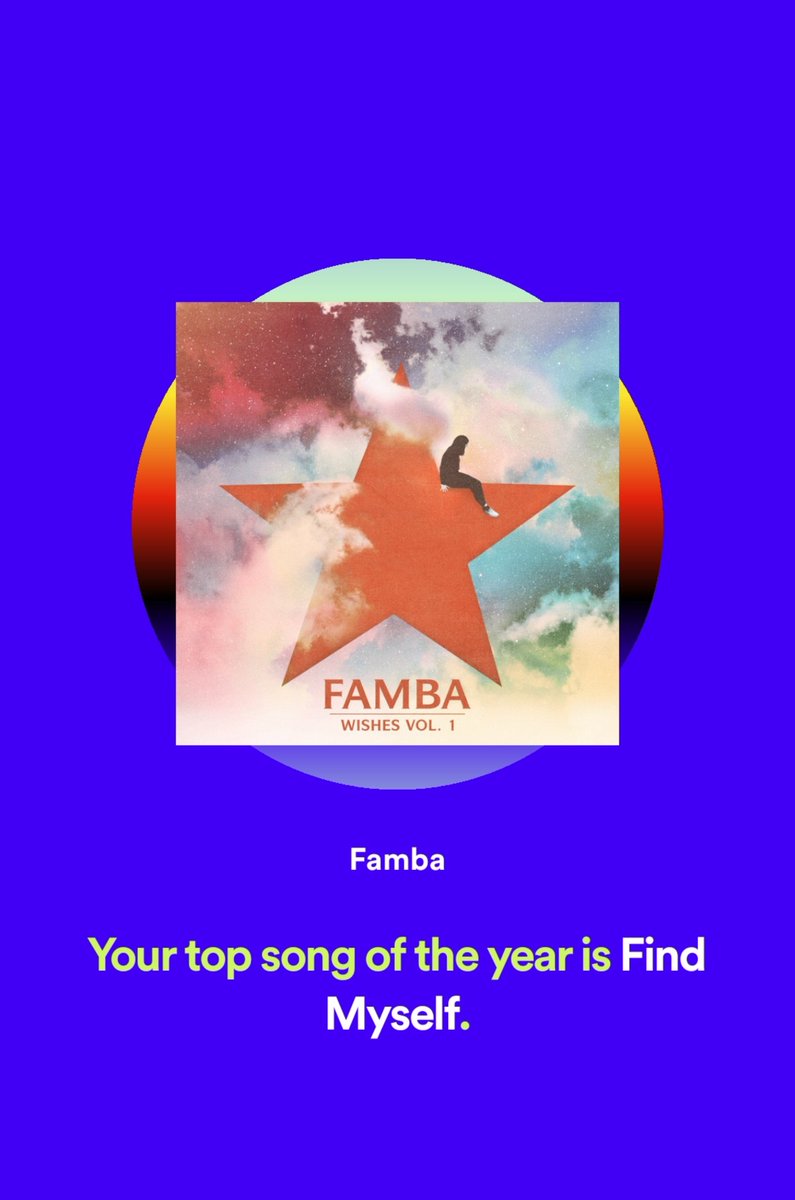 Kezza4K's tweet photo. @fambamusic I love this song #SpotifyWrapped https://t.co/0mpQtiSPWe