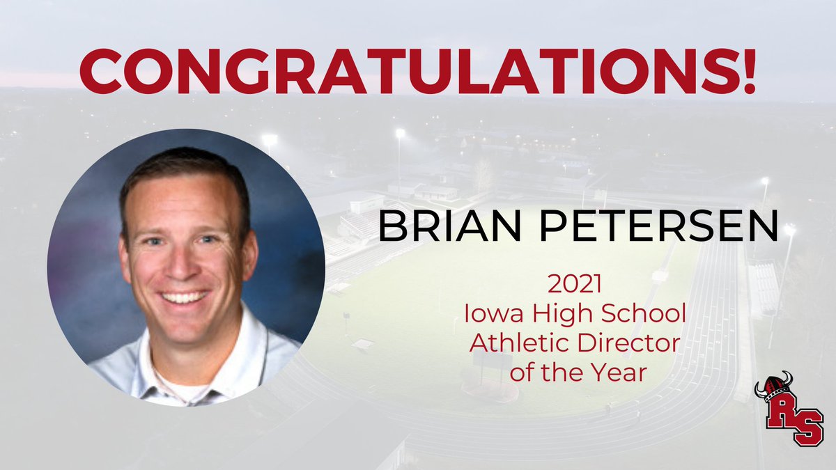 mattpatton19's tweet photo. Congratulations to Roland-Story Activities Director @BPeteAD, who has been named 2021 State Athletic Director of the Year by the Iowa High School Athletic Directors Association! We hope you join us in congratulating him for his outstanding service to our school &amp; communities! https://t.co/1TZ4eRpiJh