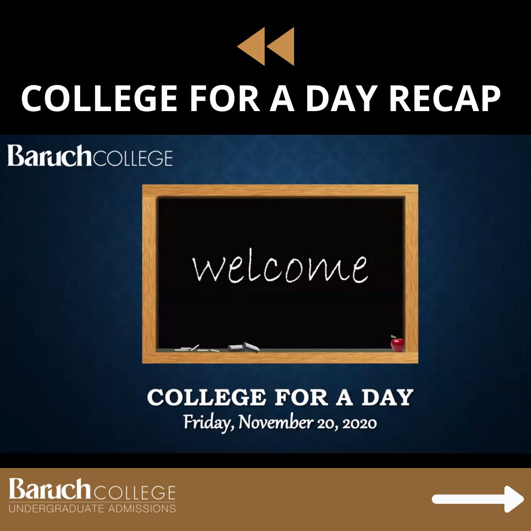 Hey #FutureBearcats! Here's a recap of #CollegeforaDay! High school students had the opportunity to speak with our Welcome Center staff, student ambassadors, and Dean David Birdsell.
#BaruchAdmissions #BeBaruch #BearcatPride #BaruchAdmissions #Classof2025 https://t.co/LPaFNRMKDd