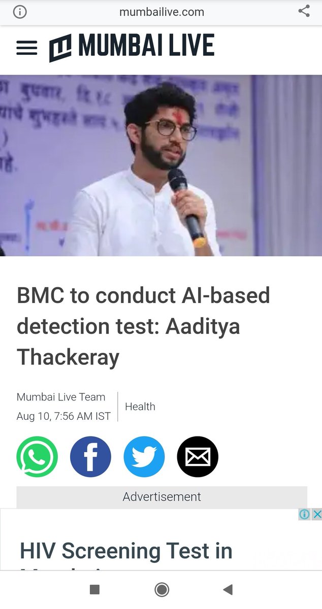 vivekanandg's tweet photo. BMC To Conduct AI-Based Detection Test: Aaditya Thackeray https://t.co/N6gvoFdiGE

@mybmc pls reply what happened to dis project. https://t.co/3d95rGxseF