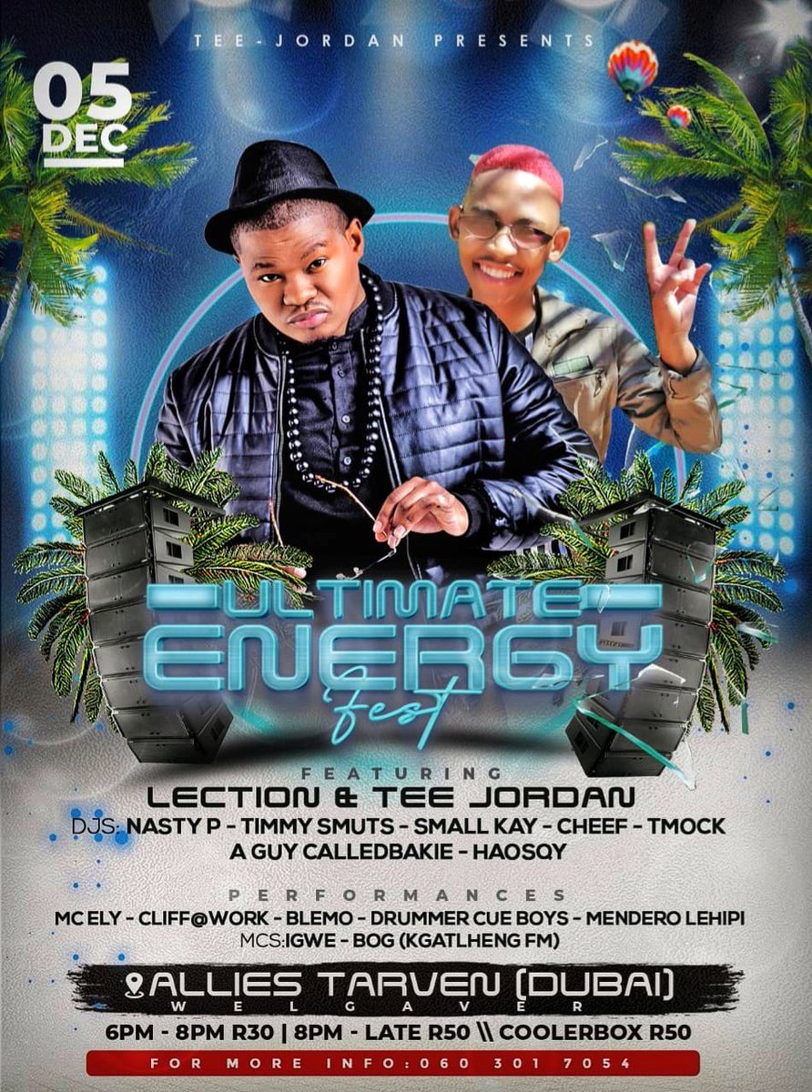 lection's tweet image. Here&apos;s my weekend gig guide #KeDizembaBoss #WorkModeActivated