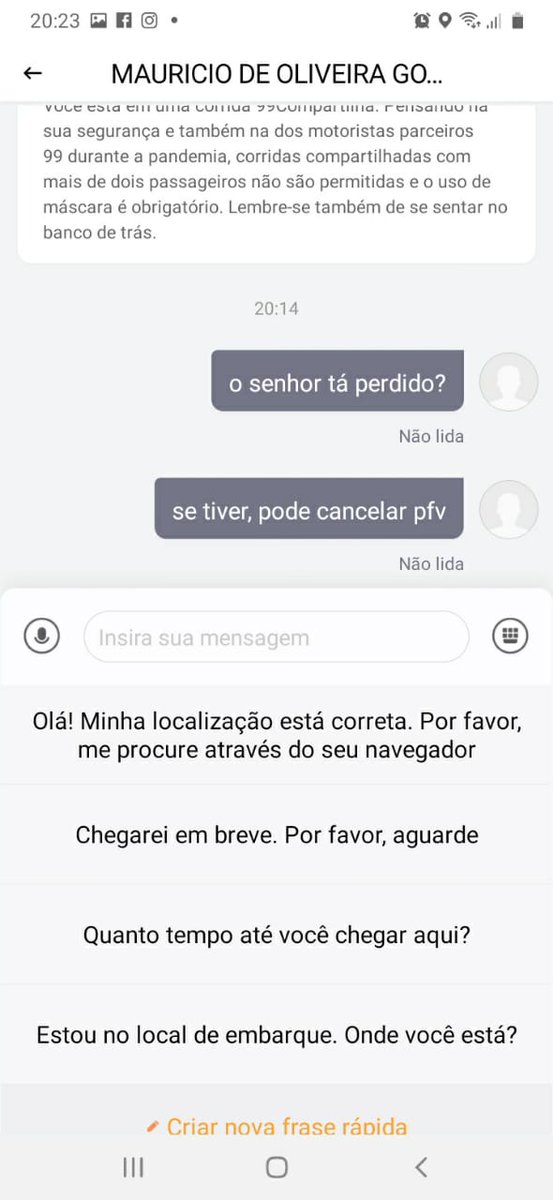 VahnessaMusch's tweet photo. #99taxi obrigada pela péssima qualidade no serviço prestado. ontem pedi um carro as 19:57 da noite e a corrida só foi cancelada pelo motorista as 20:35, alegando que eu ñ estava no local de embarque #reclameaqui https://t.co/rW2SfGYSHx