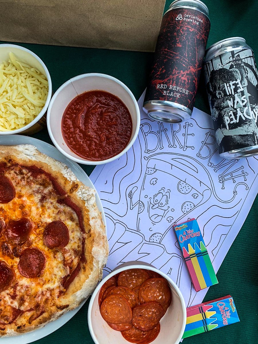 Pizza and beer? 🍻 ...the perfect combo! 
​
​We've teamed up with <a href="/leviathanbrewco/">Leviathan Brewing Co</a>  to offer you a taproom pizza kit! 
​
​Choose from: 
​🍺 Life Was Peachy 
🍺 The Number Of The Feast 
🍺 Red Before Black
​
Make your delicious homemade pizza, before enjoying  your favourite beer!