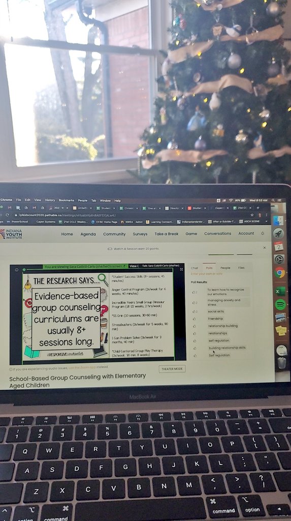 Awesome first session today with Sara Cottrill-Carlo about school-based groups with elementary kiddos! Thanks, <a href="/Indiana_Youth/">Indiana Youth Institute</a> for a great virtual conference this year! #IYI2020