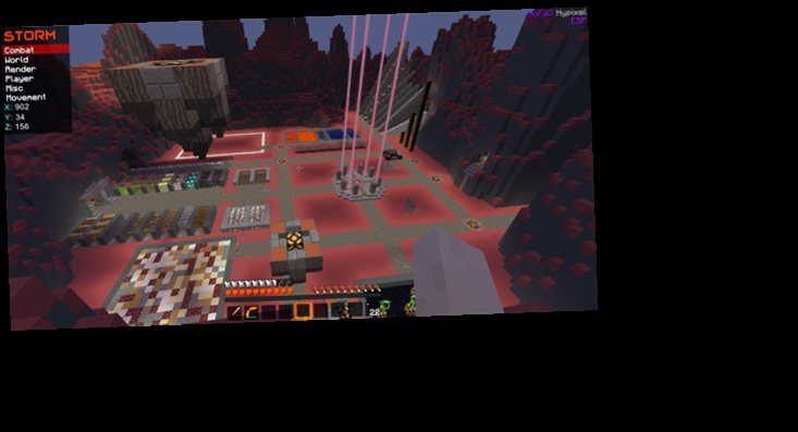 minecraft hack client test server