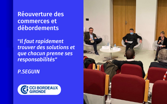 la #CCIBordeauxGironde porte-parole des #Commercants :
suite aux débordements le jour de la réouverture des commerces, la #CCIBordeauxGironde, les représentants de l'Etat, Mairie et associations, proposent des solutions...
https://t.co/SSbYrP24cu
#soutenonsnoscommerces https://t.co/8P82XvkbZm