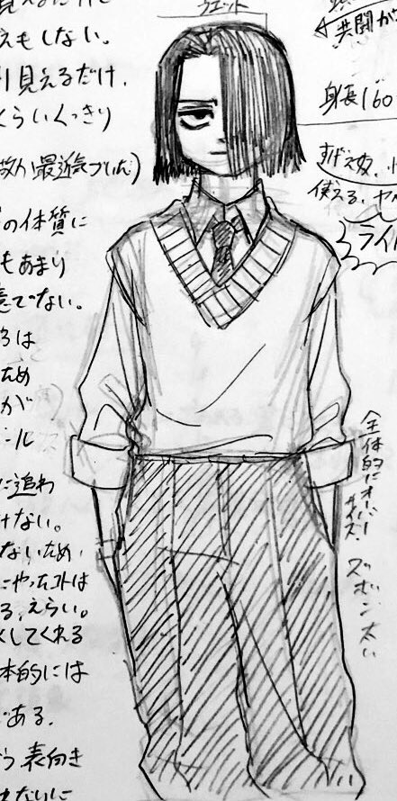 五万年ぶりに学生のキャラ作ってる 