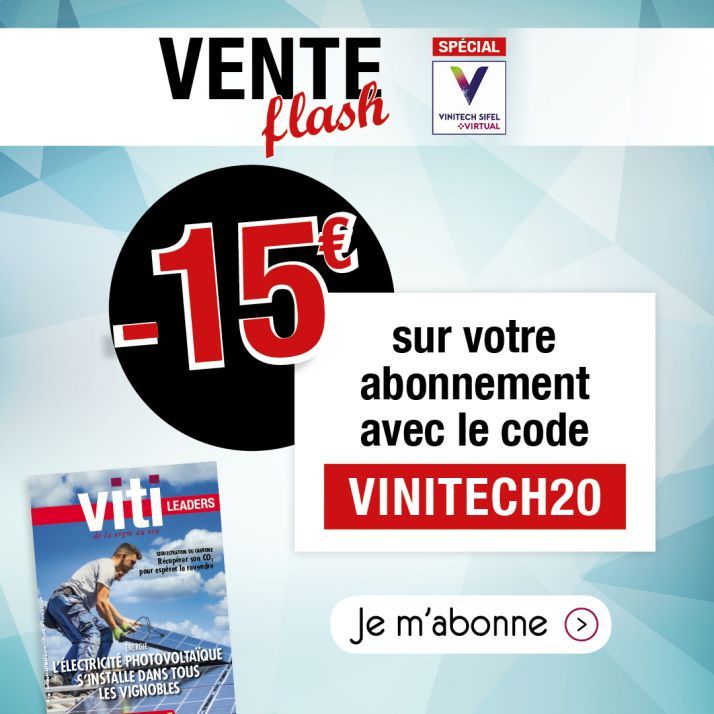 mon_viti's tweet photo. PROFESSIONNELS DE LA VIGNE AU VIN
Pendant le Vinitech Sifel Virtual 2020, profitez de -15 euros sur votre abonnement au magazine Viti
#vigne #vin #vsvirtual #vinitechsifel @vinitechsifel
🔗 https://t.co/0dmhAomtin https://t.co/lKuX0EYPqu