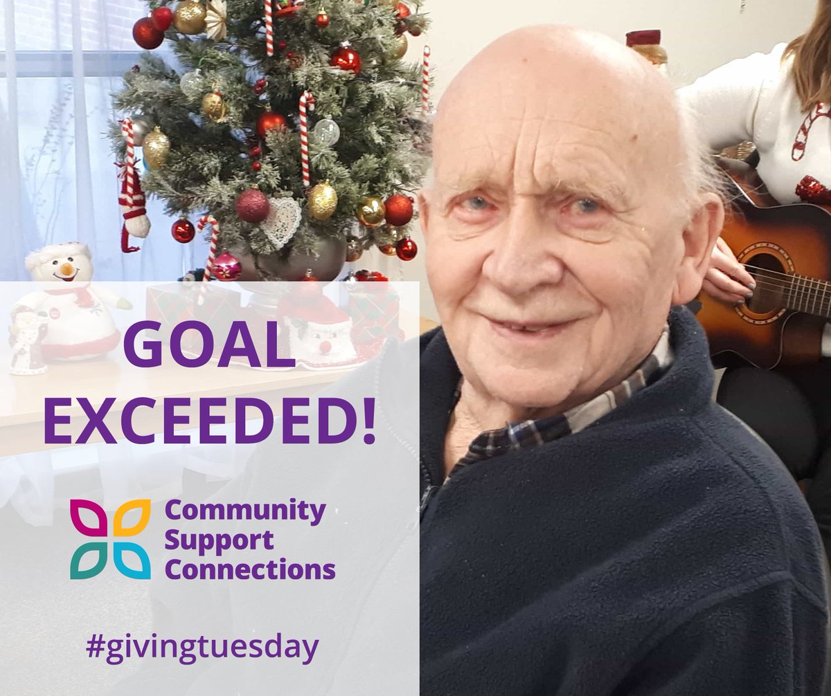 CSCMOW's tweet photo. Thank you, Waterloo Region! With your generous outpouring, you collectively not only met, but exceeded our #givingtuesday goal!! We are so grateful for everyone that contributed into the $6,947 towards stuffing stockings for local seniors! Kudos to you and the impact you've made! https://t.co/ZYHWLfS740
