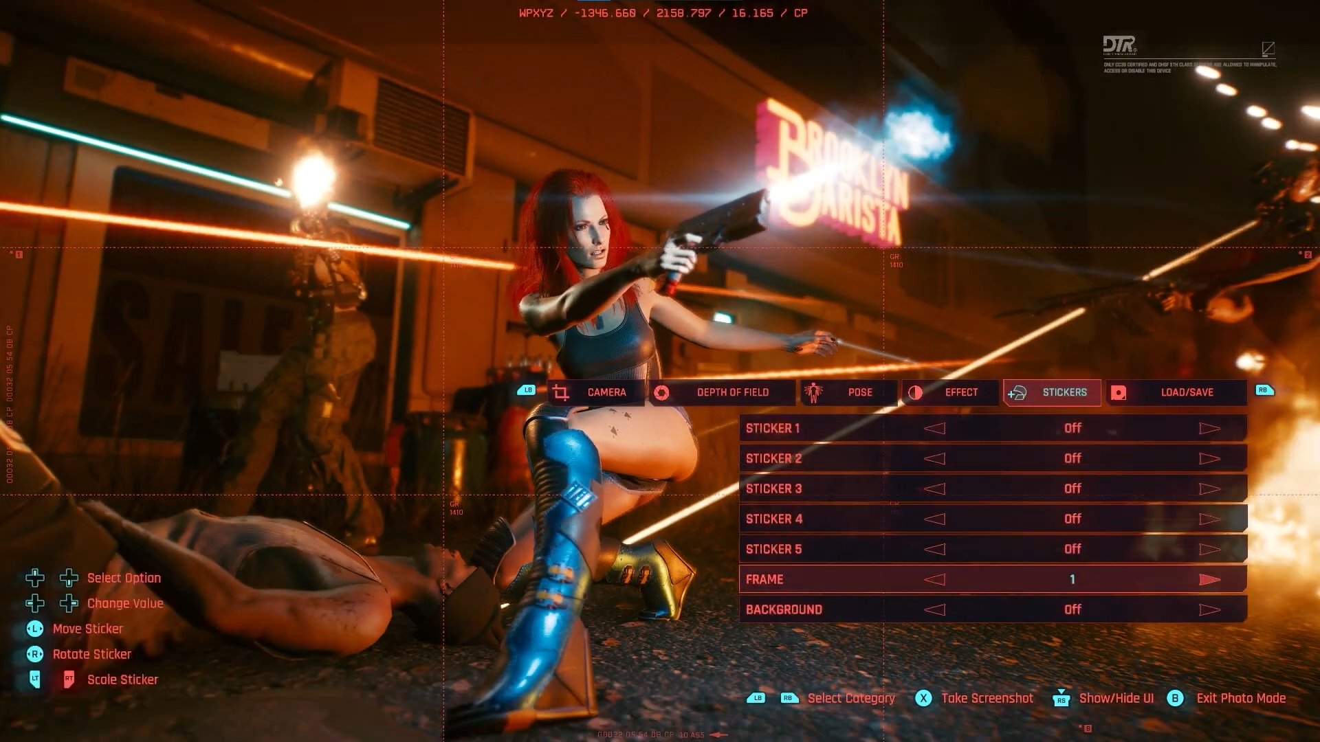Modo foto Cyberpunk
