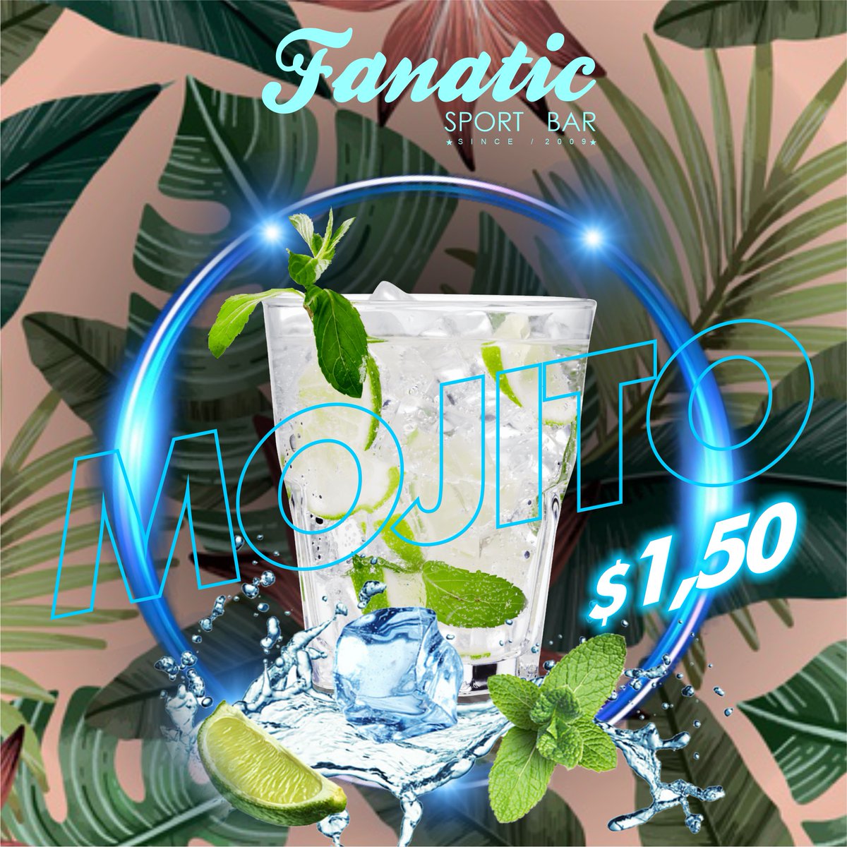 Nuestro coctel ESTRELLA...
El favorito de todos...
El mas buscado...
Nuestro mojito cubano, no tiene competencia.
Que promo, que regaloooo!
$1.50
#Fanaticsportbar #dondealmorzar #Cenacorporativa #acarigua #araure #portuguesa #acariguaaraure