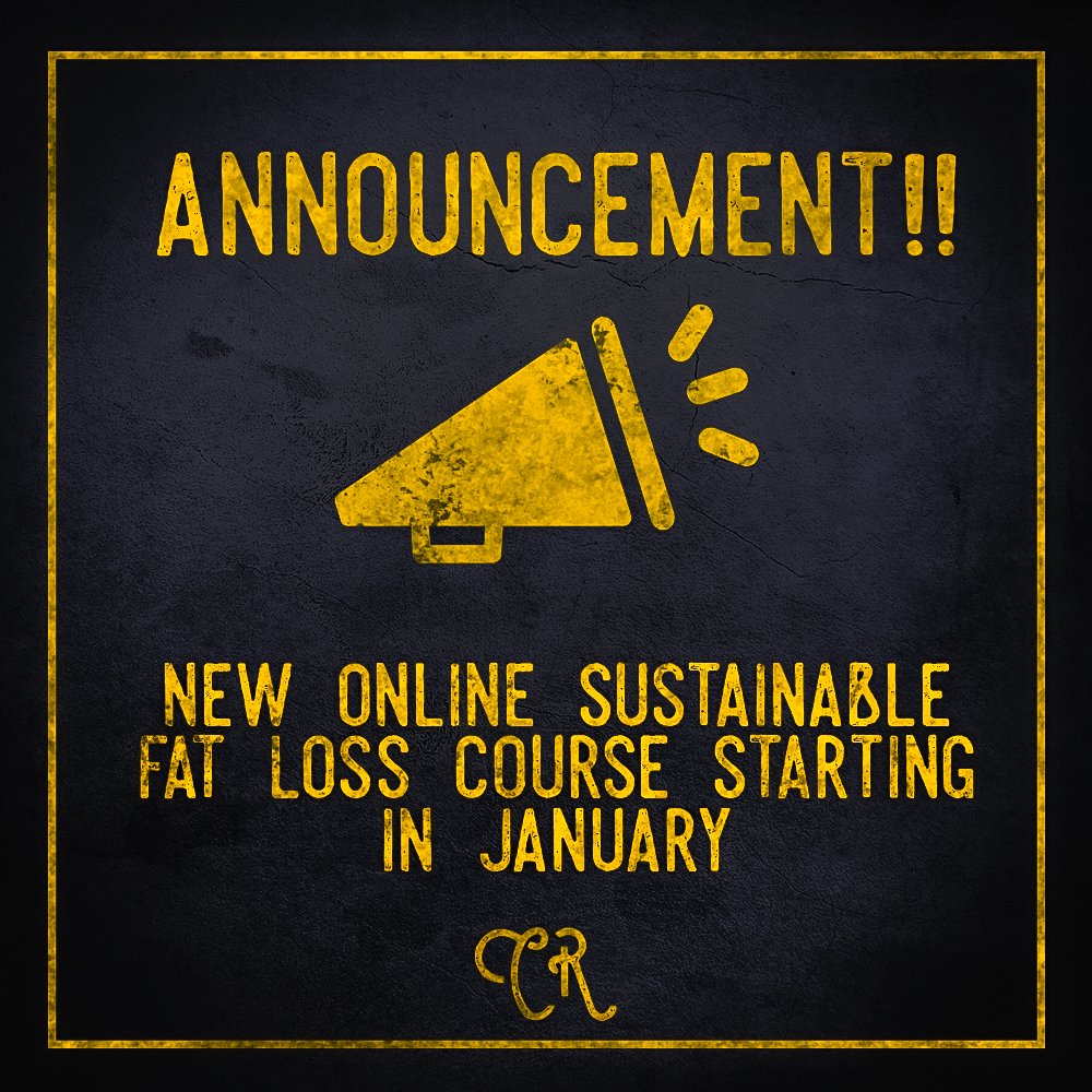 CamReadman's tweet photo. I am pleased to announce that I am preparing to launch a sustainable #fatloss course in January. This course will focus specifically on forming #healthyhabits that will result in fat loss that is both manageable and lasting. The course will be highly personal and... (1/6) https://t.co/Iy0Wyli0Dl