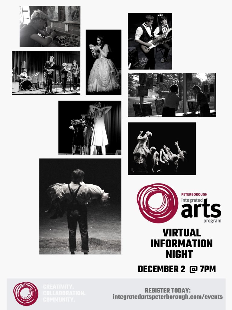 TASSSarts's tweet photo. Happening tonight via Zoom! Calling all interested grade 8 students: We are thrilled to be hosting you in this virtual setting to share information about our program and the audition/application process. Be sure to register on our website to join: https://t.co/PtY5j4PoAv https://t.co/7JnpxkLguP