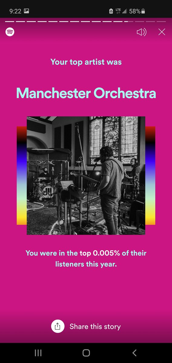 BradleyFish1's tweet photo. Fuck, thanks @Spotify I knew it was bad, but not this bad @ManchesterOrch https://t.co/QfkO165Yic