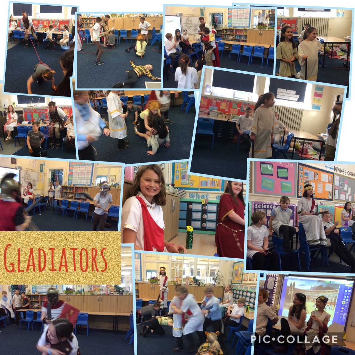 malin_Y56's tweet photo. Acting like gladiators in Y5/6W https://t.co/utIyPIVBeD