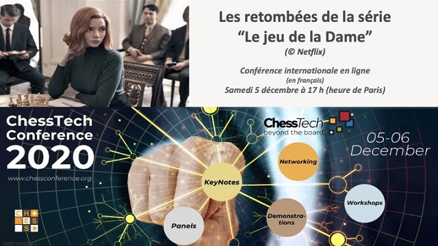 ffechecs's tweet image. 🎤 @LondonChessConf organise une conférence en ligne samedi 5 décembre à 17h, sur les retombées de la série Le Jeu de la Dame.
📌 Plus d&apos;infos sur echecs.asso.fr/Actu.aspx?Ref=…
#QueensGambit #chess #échecs