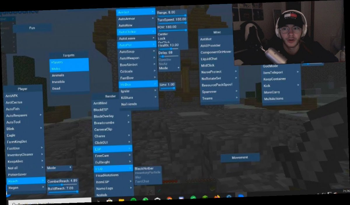 minecraft hack client mod / Twitter