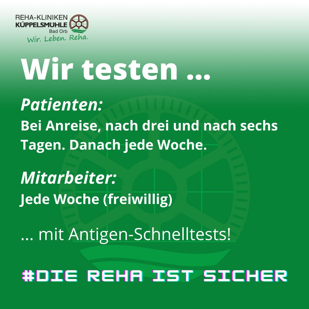 #dierehaistsicher ... so sicher wie möglich! #WirLebenReha <a href="/rehamachtsbess/">Reha. Macht's besser!</a> #reha #klinik #COVID19