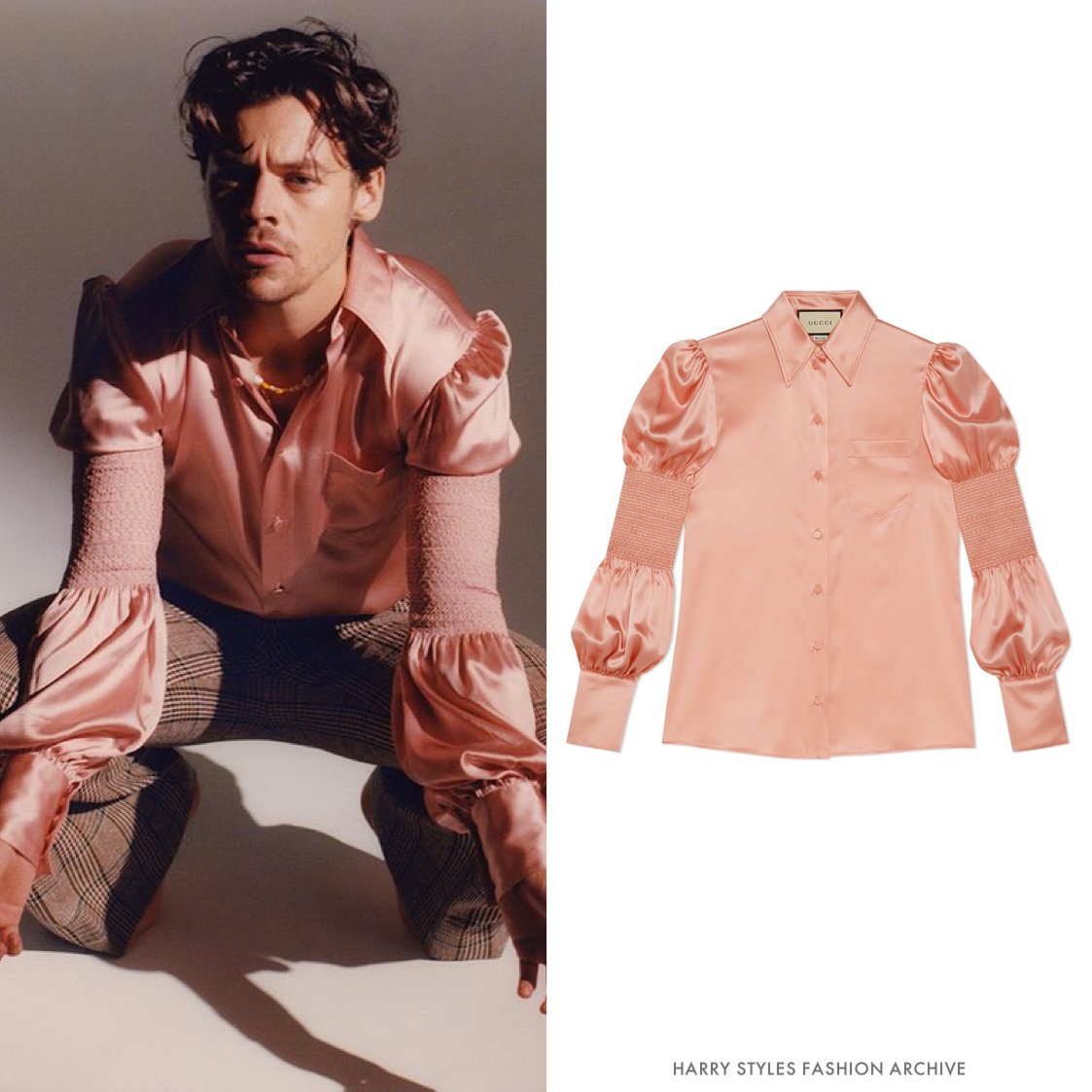 gucci satin shirt