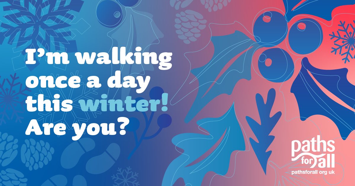 FH_Deborah's tweet image. Happily pledge to take a walk every day this winter!
#WalkOnceADay
⁦@PathsforAll⁩