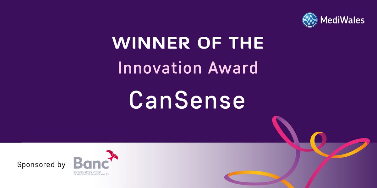 mediwales's tweet photo. Innovation Award winner is @CanSenseLtd #IA2020 https://t.co/xmojkckdL2