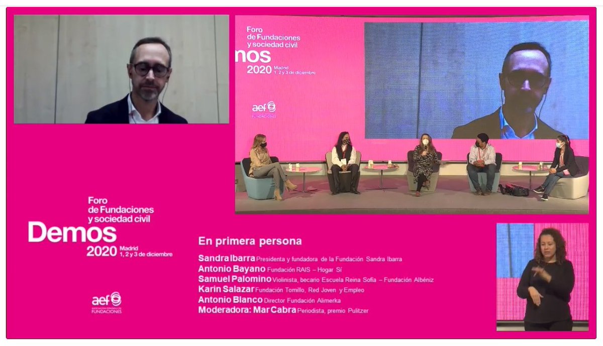 fundacionsi's tweet image. La Presidenta de nuestra Fundación @SandraMoti ha participado este miércoles en el @foro_demos organizado por @AEF_fundaciones, en la sesión &apos;En primera persona&apos;, en la que varios beneficiarios de fundaciones han contado su historia. #Demos2020

Muchas gracias por la invitación🧡