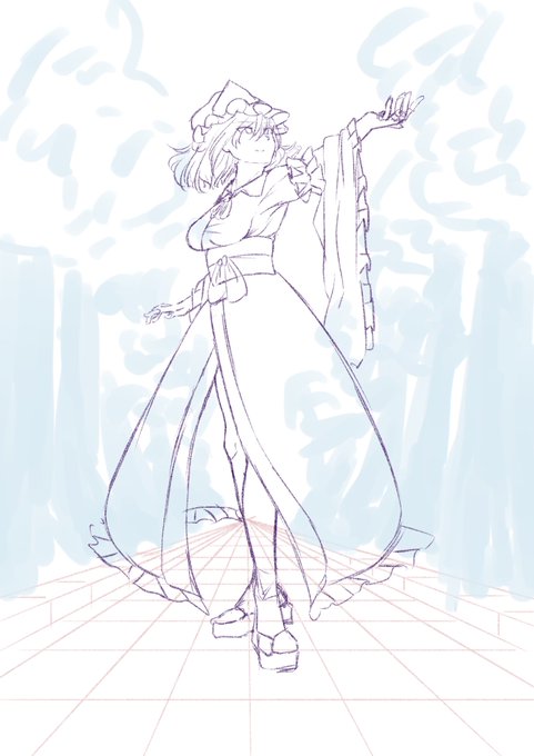 続くかもわからないラフを描いてしまう 