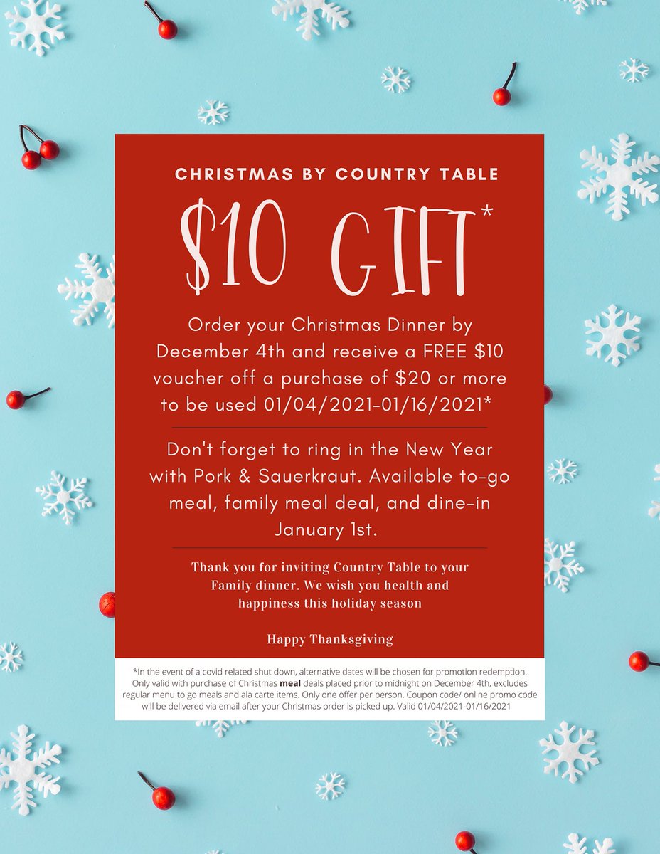 CountryTable's tweet photo. If you order by Friday, you get a coupon! https://t.co/xvbUqjorSc