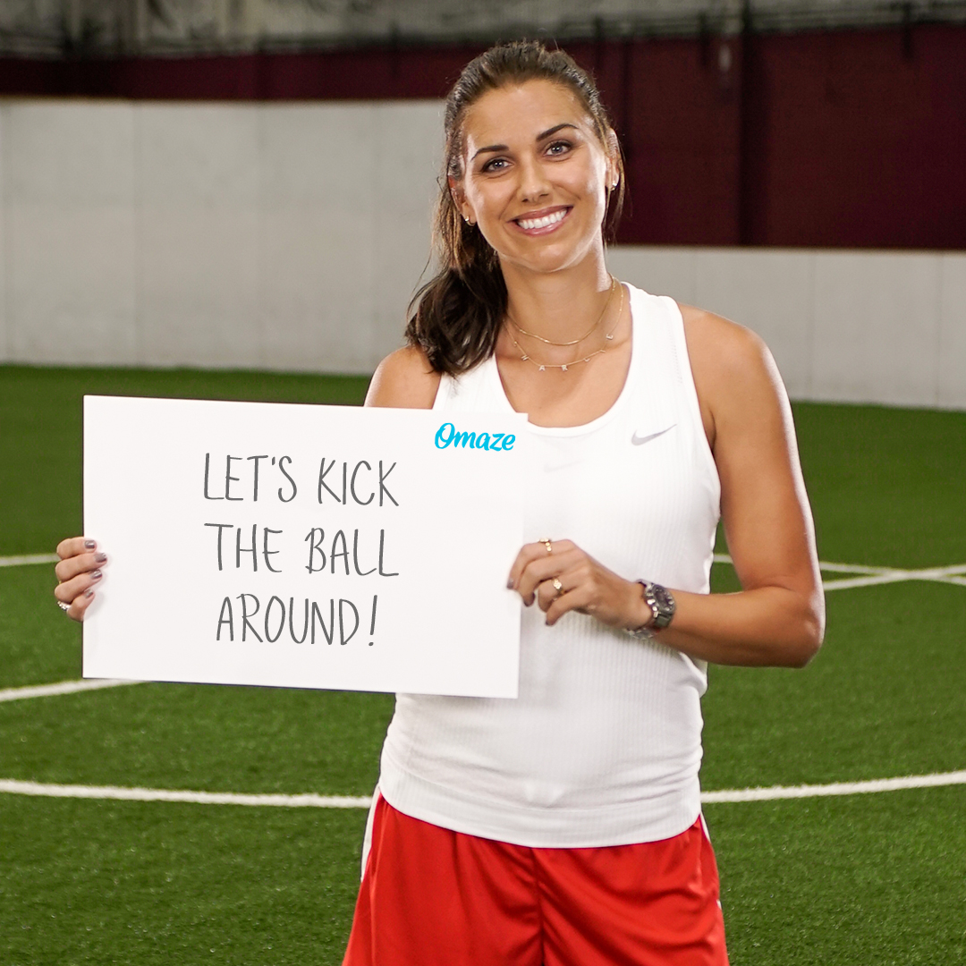 YOU could kick the ball around with @alexmorgan13, cheer on the #USWNT at a send-off match and be her VIP next summer! 🙌 Support Laureus Sport for Good USA and ENTER for your chance to win: bit.ly/You-Alex-VIP