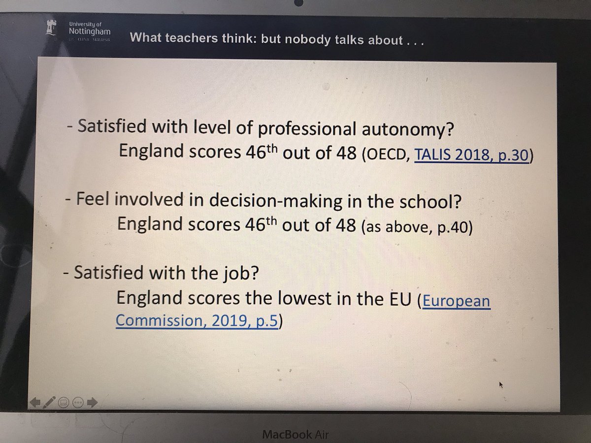 Finishing off prepping a presentation for this evening for young teachers and education workers. Genuine question - why does this stuff not get talked about more? 1/5