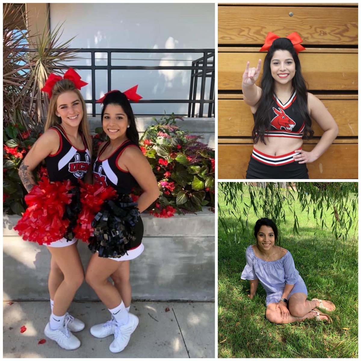 UCMCheerleading's tweet photo. We’re wishing rookie, Mailine, a very happy birthday today! We are so lucky to have your dedication, positive attitude, and shining personality on our team! Help us wish Mailine a happy birthday! ❤️🖤 https://t.co/AitoUKOA09