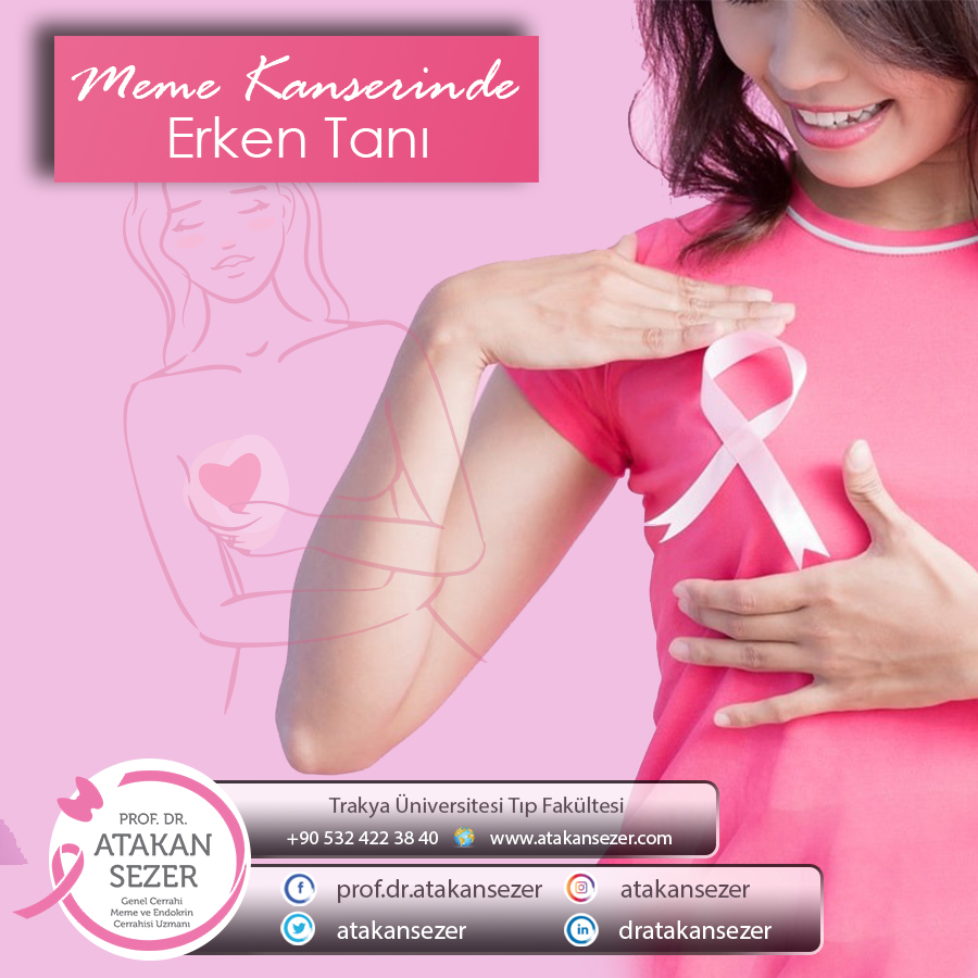 Kadınların herhangi bir belirti olmasını beklemeden hekimlerin önerdiği sıklıkta meme kontrol ve taramalarını yaptırmaları hayat kurtarıyor. Çünkü en kolay tedavi erken tespit edilen ve henüz belirti vermemiş meme kanseridir.

Bilgi:
📱 +90 532 422 38 40
🌐atakansezer.com