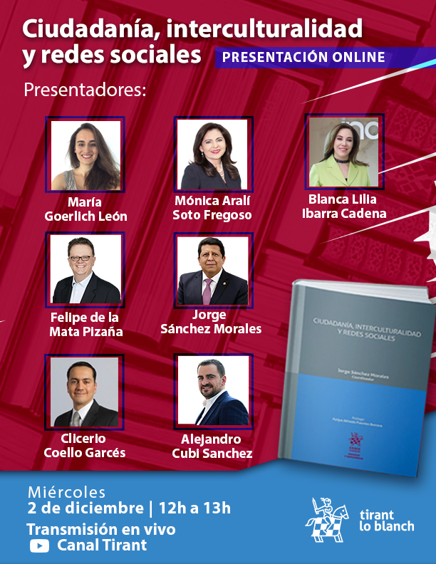 TEPJF_GDL's tweet photo. 📕No te pierdas el día de hoy, en el marco de la @FILGuadalajara,  la presentación online del libro" Ciudadanía, interculturalidad y redes sociales, evento organizado por @Tirantmexico

⏰12:00 horas
🔴A través de: https://t.co/L0zKhzchVt https://t.co/CzwGgMbwVM