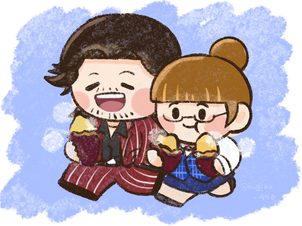 食べ歩き ハギノ のイラスト 食べ歩き ハギノ のイラスト