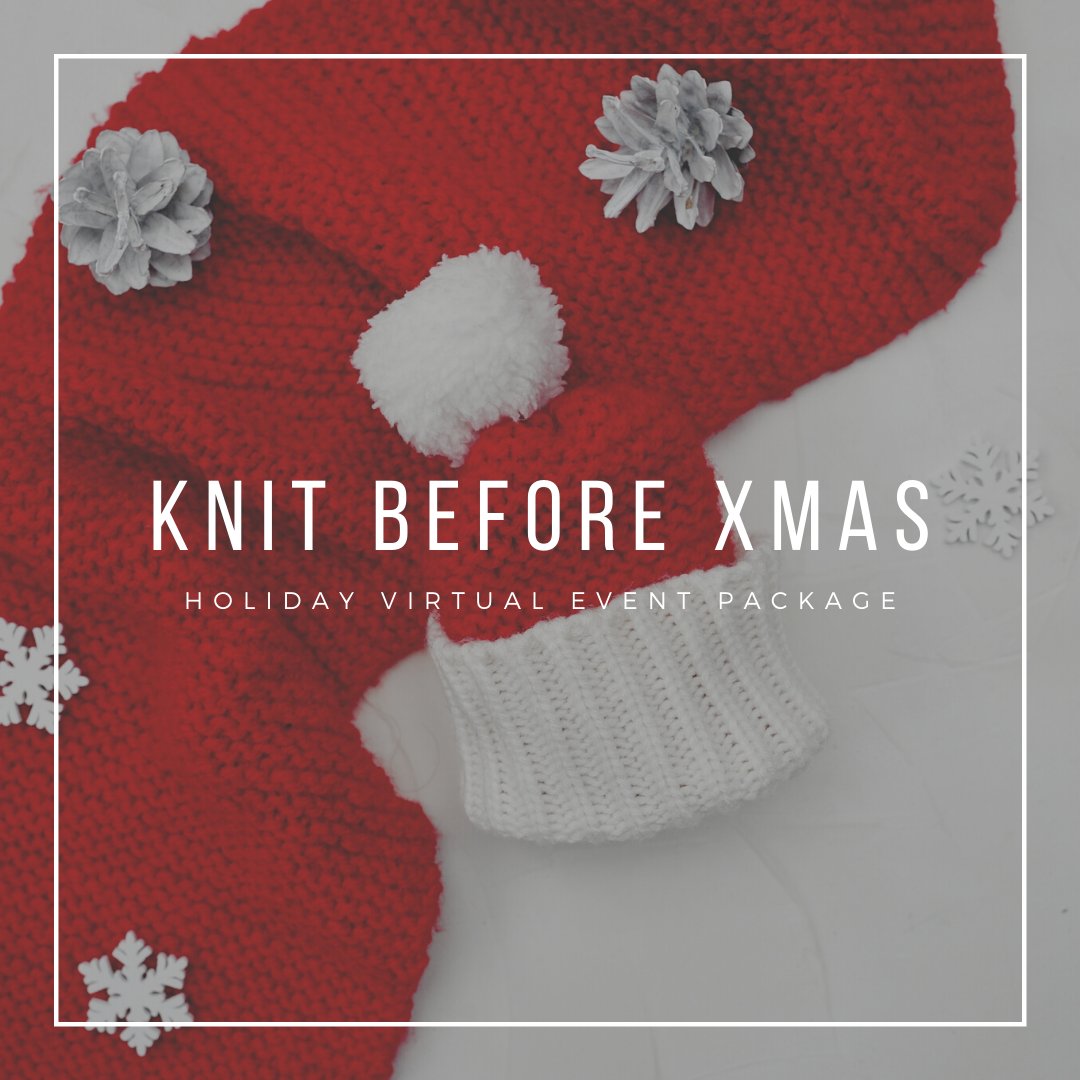 We've curated eight turnkey virtual event experiences for the holidays! Sew on...

No. 6: Knit Before Xmas 🧣
Tis the season to gift back. This virtual workshop is knot your typical holiday social.

Learn more at coteriespark.com/8-holiday-virt…. 🎄