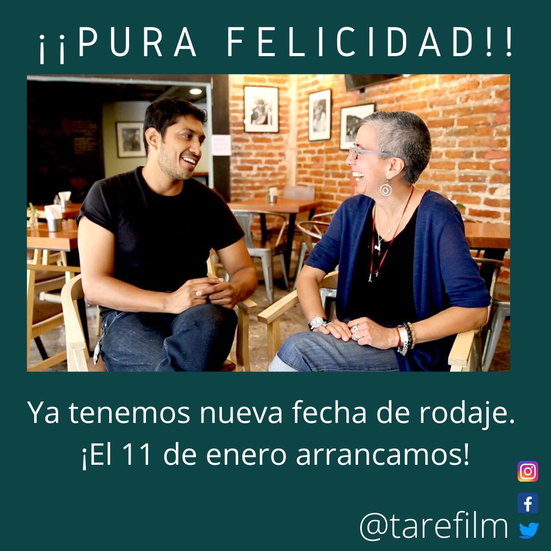 Después de la pausa covidiana ¡Nos da gusto compartirles la nueva fecha de arranque! <a href="/TenochHuerta/">Tenoch Huerta Mejía</a> <a href="/andreamcrowther/">Andrea Martinez Crowther</a>  #microbudgetfilmmaking <a href="/WomenInFilm/">WIF</a> #mujeresenelcine #loss