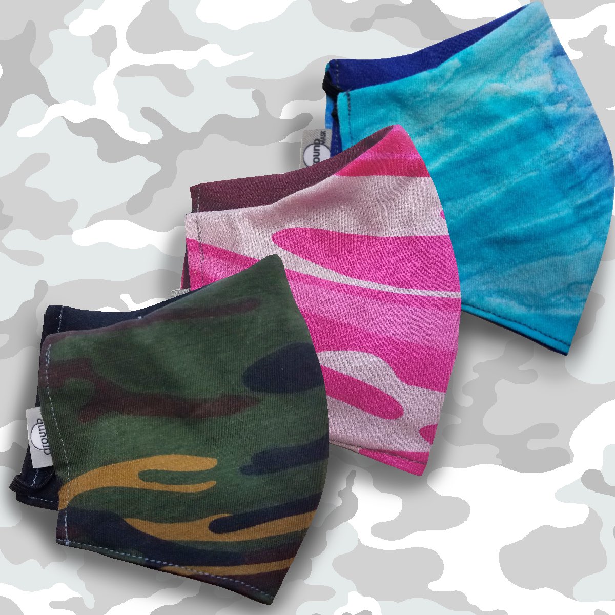 AroundMask's tweet image. Introducing our new line of patterned masks, same comfort with a little more pizazz. Our masks are made in the USA, using 2 layers of 100% ringspun jersey cotton &amp;amp; ironically made in New Jersey. Check them out at aroundmask.com #SmallBusinesses #smallbusinesssupport