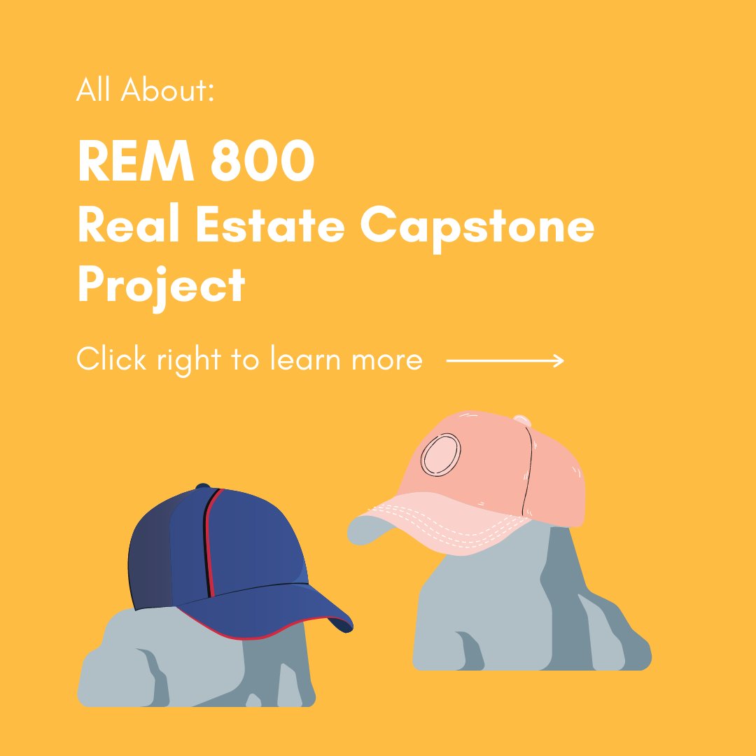 remtorontomet's tweet photo. The final course in real estate, REM 800 - Real Estate Capstone Project, unites topics covered in earlier real estate courses. A focal point of the course is a large group project.

For more information, visit https://t.co/n9VV5s7dou. https://t.co/SR2ozrS4Ac