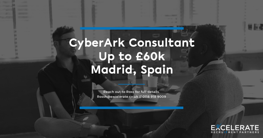 ExcelerateRec's tweet image. Are you an IAM Consultant that knows CyberArk inside and out? Would you like to work on an exciting range of projects for a global consultancy that has a huge pipeline of work?

To find out if this is the next step in your consulting career, speak to Ross for the full details.