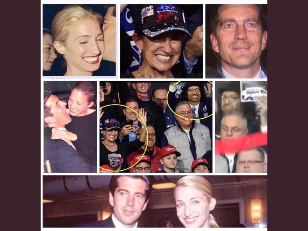 Qanon says JFK jr. is alive and faked his own death.Two individuals bearing a striking resemblance to JFK Jr. & his wife Carolyn Bessette have been seen at many of Trumps rallies.