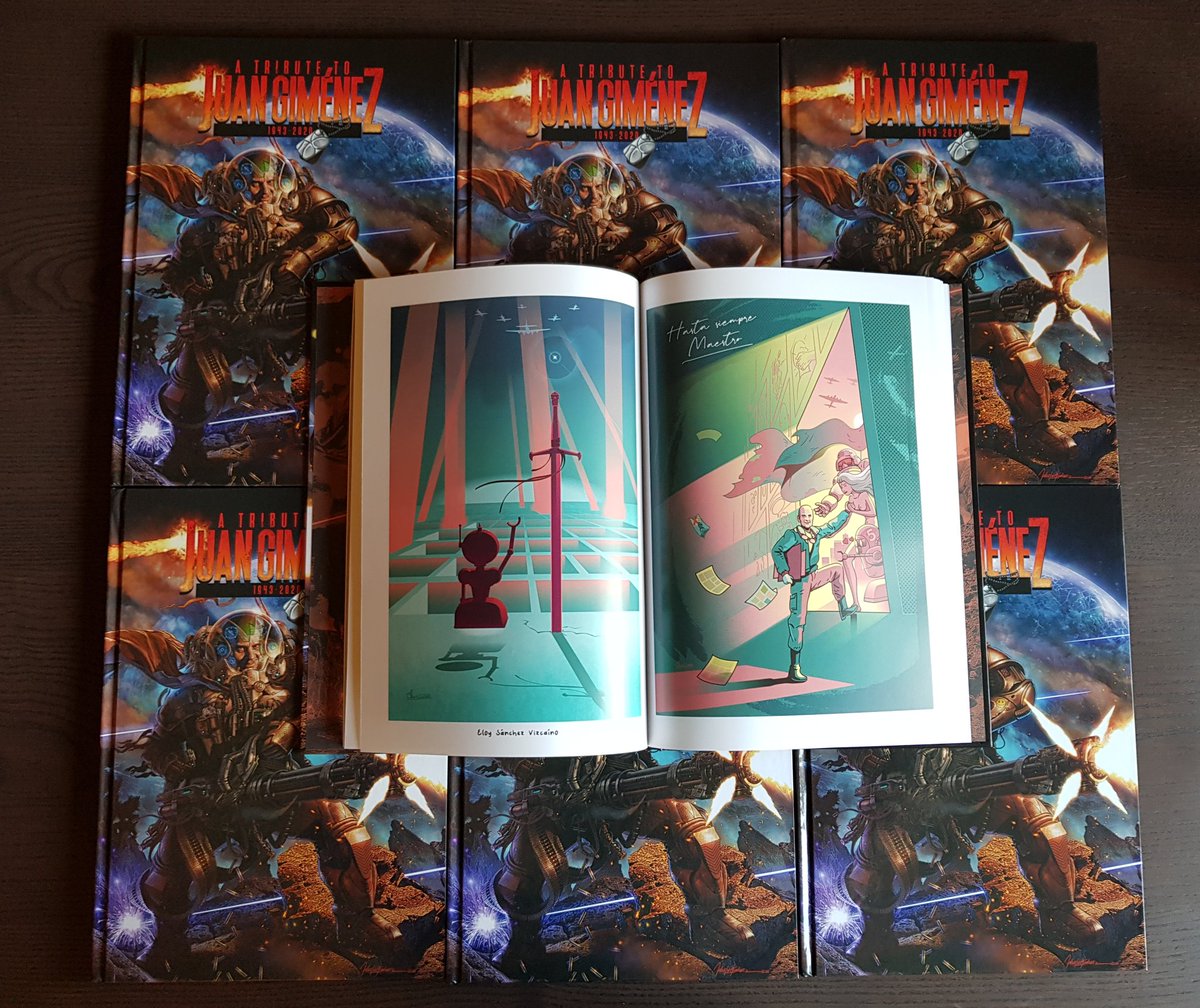 El libro #ATributeToJuanGimenez ya está aquí. Ahora os pedimos un poco de paciencia para preparar los paquetes y hacer los envíos.
